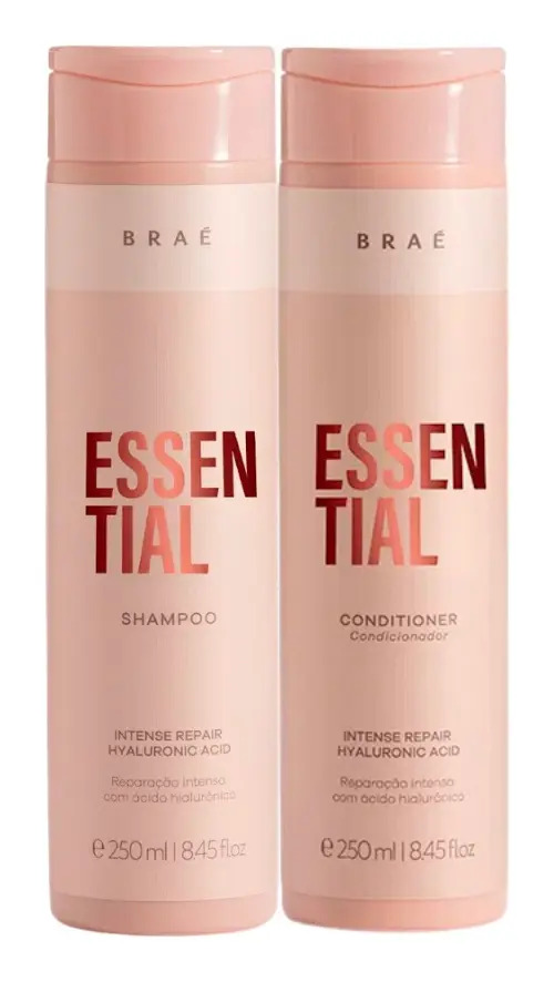 Kit Braé Essential Duo Diário com Shampoo e Condicionador para Cabelos Danificados