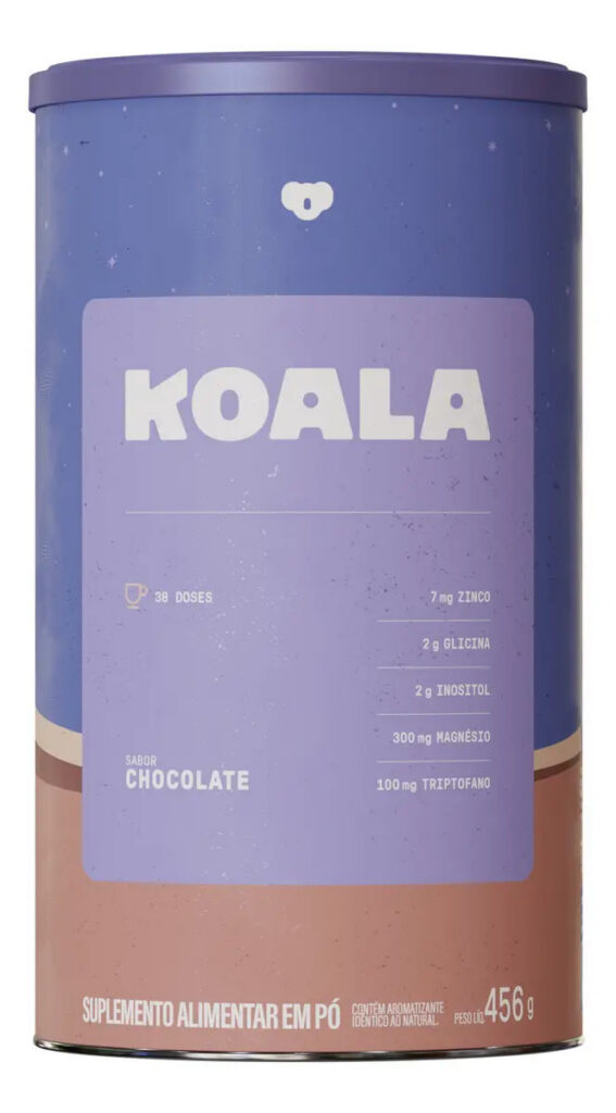 Koala Chocolate – Economic Size (456g) – Caffeine Army – Suplemento em Pó Noturno com Magnésio, Inositol, Triptofano, Zinco e Vitaminas | Conforto Noturno, Equilíbrio, Suporte ao Metabolismo