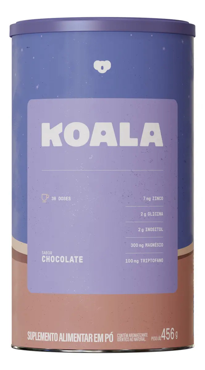 Koala Chocolate – Economic Size (456g) – Caffeine Army – Suplemento em Pó Noturno com Magnésio, Inositol, Triptofano, Zinco e Vitaminas | Conforto Noturno, Equilíbrio, Suporte ao Metabolismo