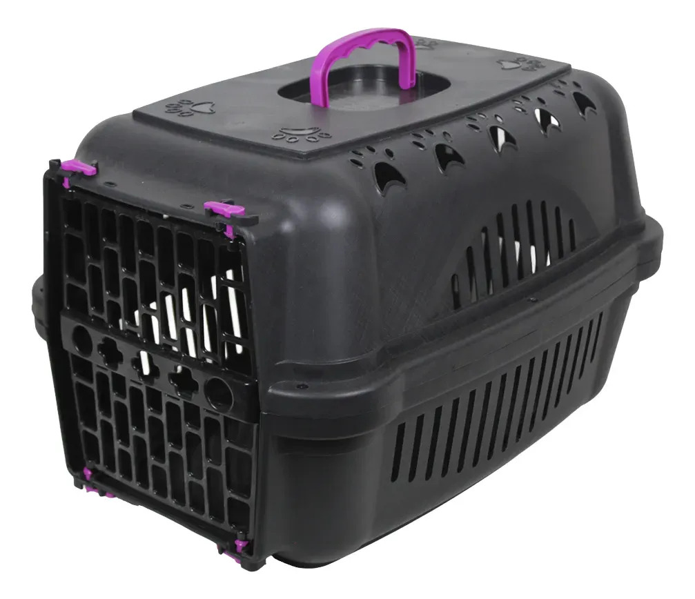 Caixa De Transporte Durapets N°3 Para Cães E Gatos Grandes Cor Roxo
