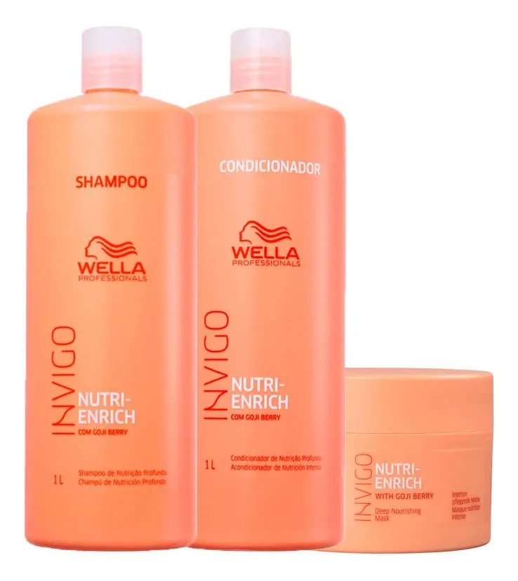Kit Wella Pro Invigo Nutri Enrich – Sh 1000ml E Cond E Másc