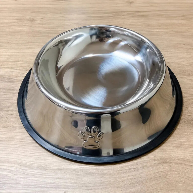 Comedouro Tigela Pote De Raçãoe Água De Inox Pet – 900ml