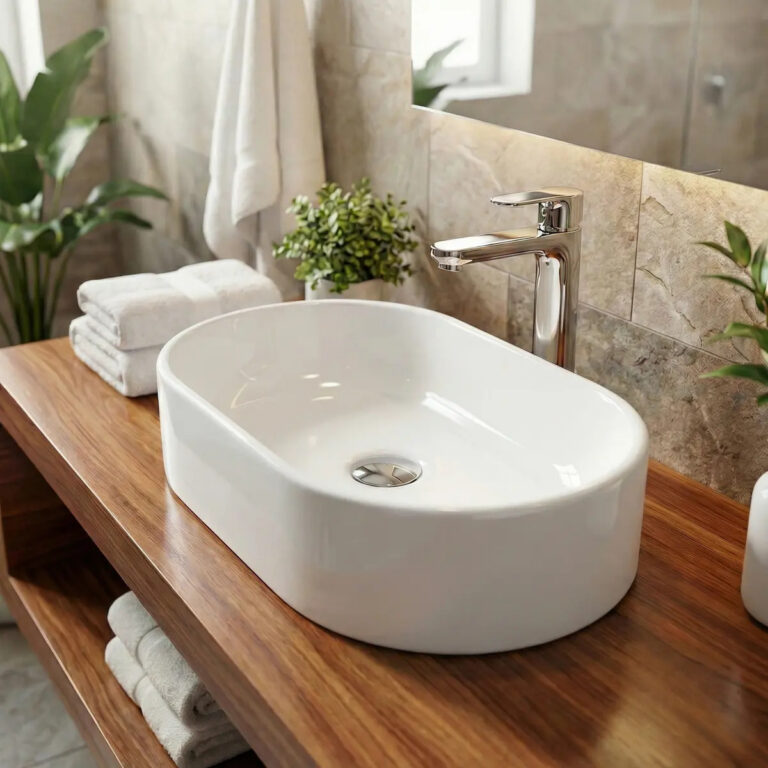 Cuba Pia De Sobrepor Para Banheiro Lavabo Lavatório Armário Gabinete Suspenso Oval Branca De Mármore Sintético 40×23 siena – SOS Acabamentos by Orcia