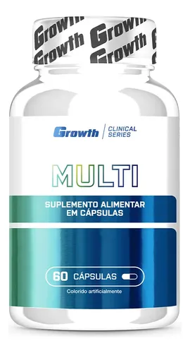 Multivitamínico 60 Cáps. Growth Supplements – Sem Sabor