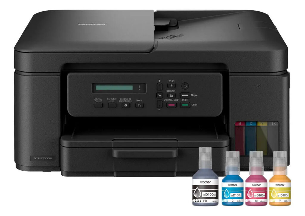 Impressora multifuncional colorida Brother DCP-T730w Wi-Fi