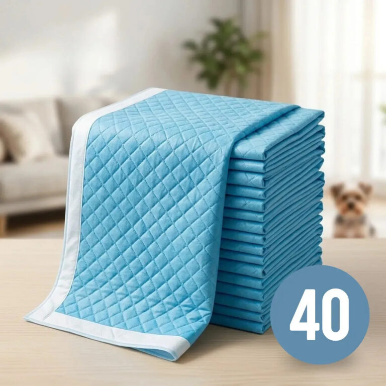 Tapete Higiênico Para Cachorro Super Absorvente 40 Unidades 60×60 Descartável Pet Cão Proteção Piso Alta Absorção