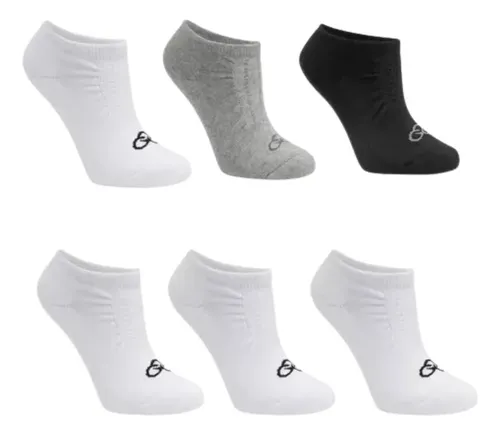 Kit 6 Pares Meia Olympikus Invisível Original Unisex