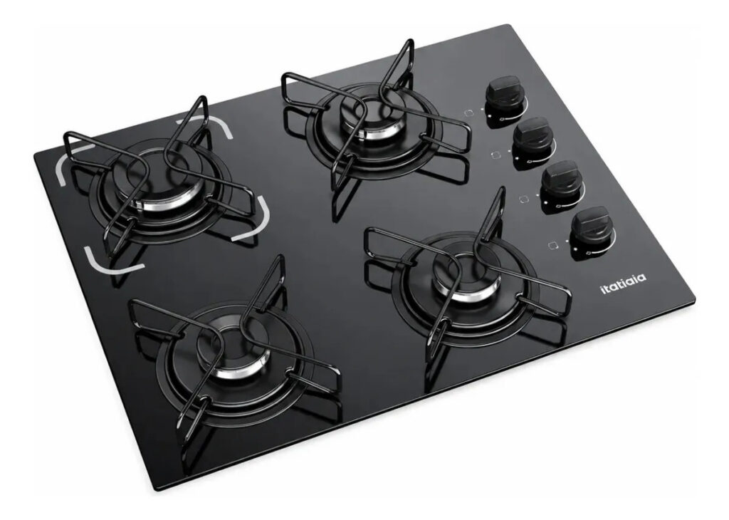 Cooktop Itatiaia Essencial 4 Bocas cor Preto