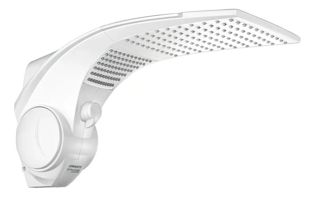 Chuveiro Eletrônico Lorenzetti Duo Shower Quadra Multitemperaturas 7500W Branco