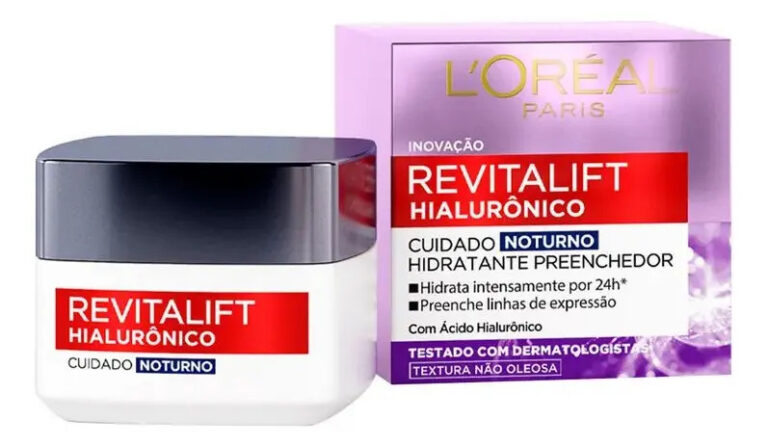 Creme Facial Noturno L’Oréal Paris Revitalift Hialurônico 49g