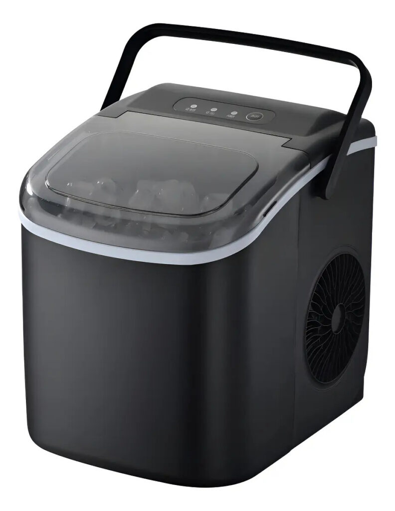 Máquina Fabricadora De Gelo 15kg Portátil Oninstek Cor Preto
