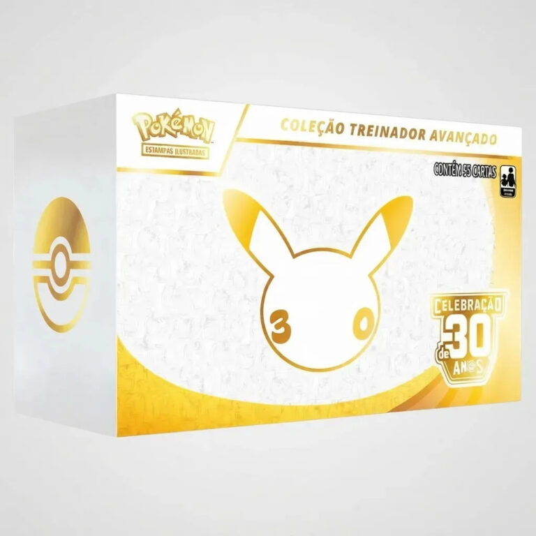 Box Treinador Avançado Pokémon Celebração 30 Anos Copag Treinador Portugues