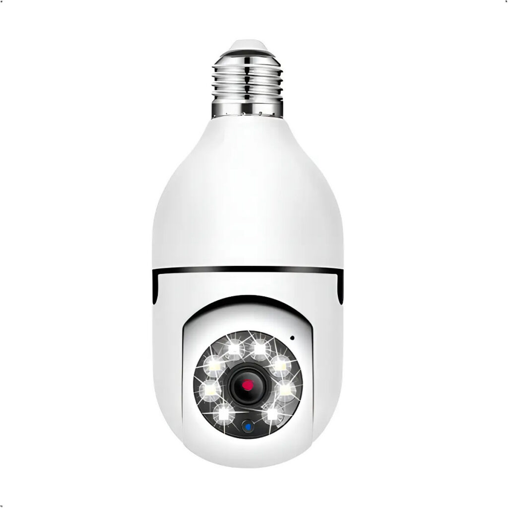 Câmera de Segurança Espiã Yoosee Lâmpada Wi-Fi Full HD 1080p Visão Noturna 360°