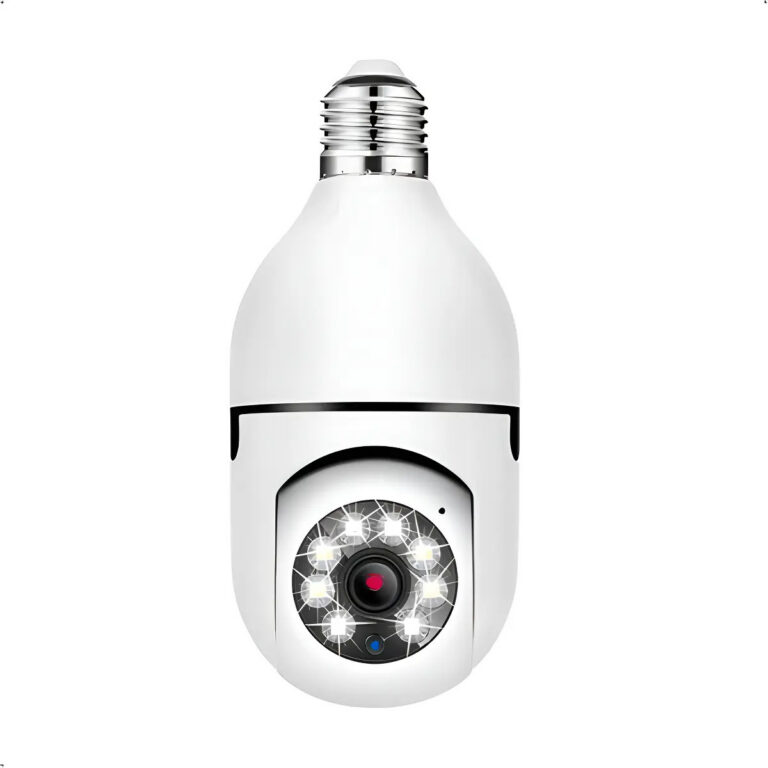 Câmera de Segurança Espiã Yoosee Lâmpada Wi-Fi Full HD 1080p Visão Noturna 360°