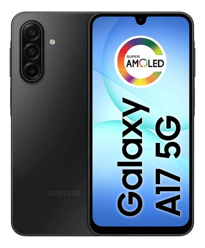 Smartphone Samsung Galaxy A17 5g 128gb 4gb Super Amoled 6.7” Câmera 50mp Selfie 13 Mp 5000 Mah Nfc Dual Sim Recursos Ia – Preto