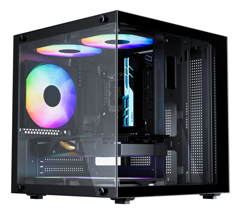 Gabinete Gamer Preto Bluecase com 5 Fans Bg-066 Life Pro