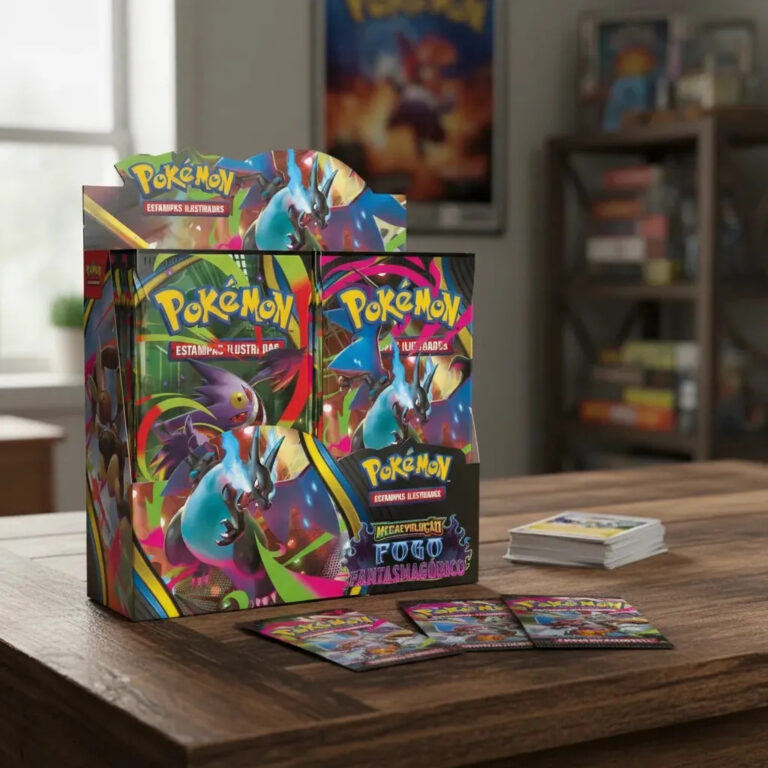 Copag Box 36 Booster Fogo Fantasmagórico Mega Charizard Pokemon Português