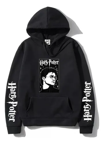 Blusa Moletom Harry Potter Bruxo Hogwarts Leviosa Canguru