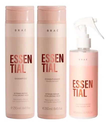 Braé Essential Kit Com 3 Produtos (sh+cd+fluido)