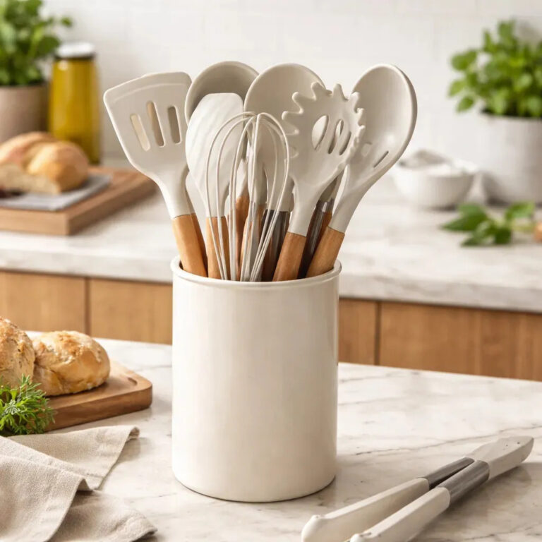 Kit Silicone Para Panelas Brinox – 12 Peças Madeira