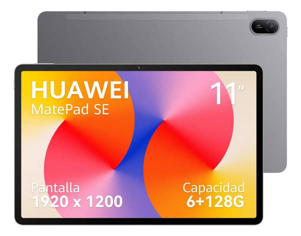 Tablet HUAWEI MatePad SE 11 Wifi 6+128GB Tela HUAWEI FullView de 11″ para Conforto Visual, Superbateria de 7700 mAh 225W Câmera Traseira 8 MP, Câmera Frontal 5 MP Cinza Nebula
