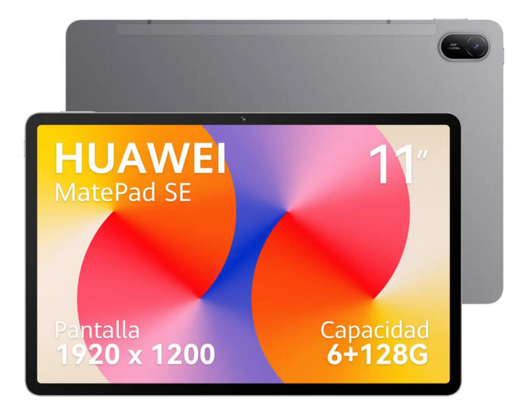 Tablet HUAWEI MatePad SE 11 Wifi 6+128GB Tela HUAWEI FullView de 11″ para Conforto Visual, Superbateria de 7700 mAh 225W Câmera Traseira 8 MP, Câmera Frontal 5 MP Cinza Nebula