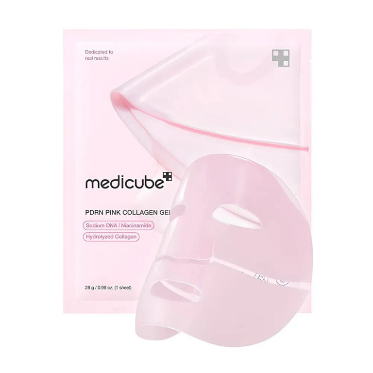 Medicube Pdrn Pink Collagen Gel Mask 1 Unidade | Máscara De Gel Com Colágeno E Pdrn De Salmão Para Elasticidade Da Pele, Brilho E Hidratação