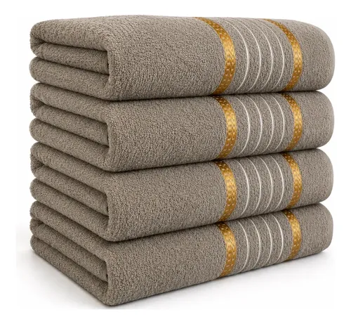 Kit 4 Toalhas De Banho Grande 100% Algodão 68×135 – Promoção