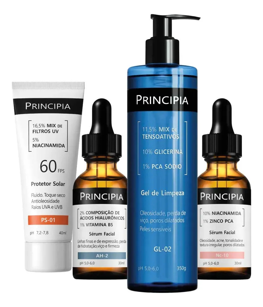 Principia Kit Primeira Rotina Avançada C/ Gl-02 + Nc-10 + Ah-2 + Ps-01