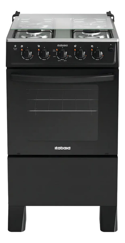 Fogão Itatiaia Star New 4 Bocas Mesa Inox Forno 48l-bivolt