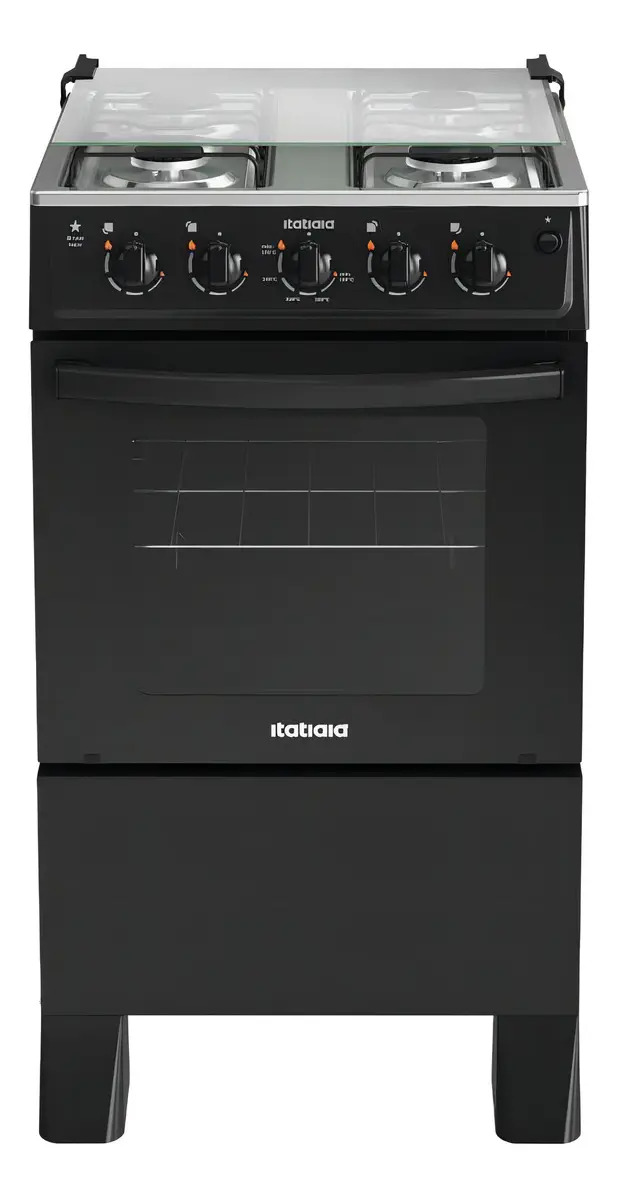 Fogão Itatiaia Star New 4 Bocas Mesa Inox Forno 48l-bivolt
