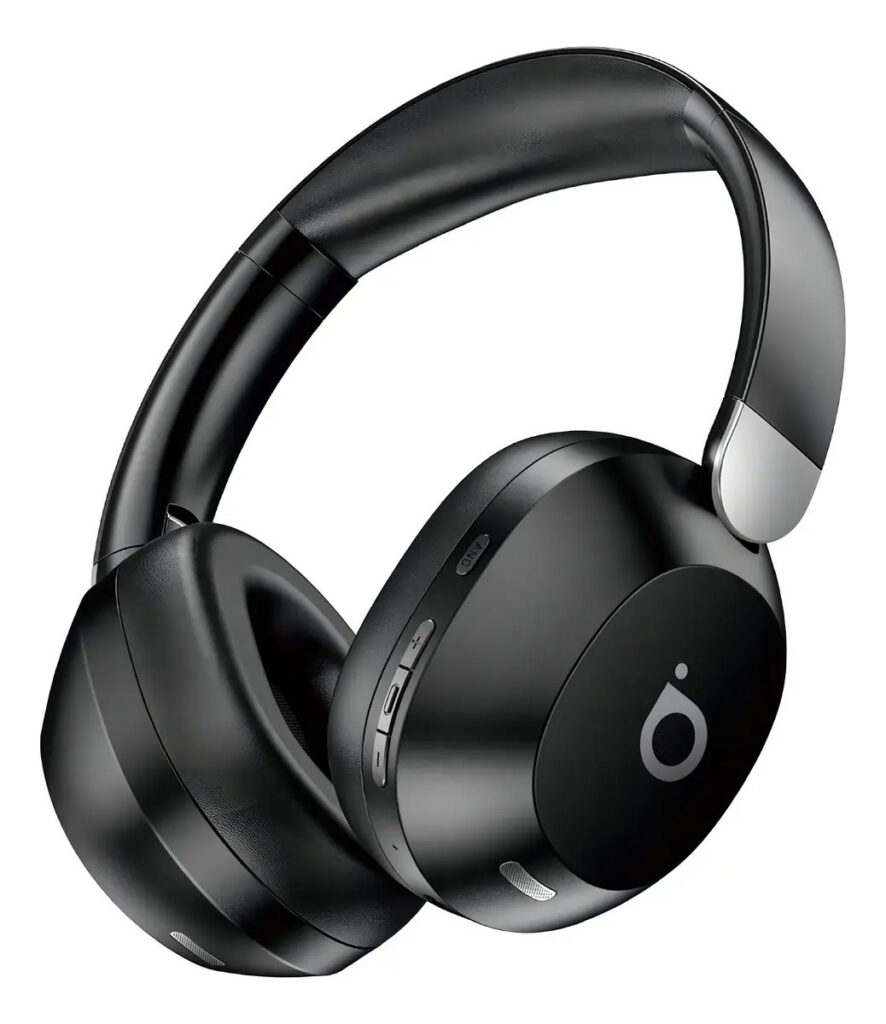 Headphone Bluetooth, Redução De Ruído Do Anc, Microfone ENC(Chamada Hd Bluetooth), Bateria 30 Horas, Bluetooth 5.4, Estéreo Hi-fi, Chamadas por Bluetooth, Design Dobrável, Basike Ba-FON042 Cor Preto