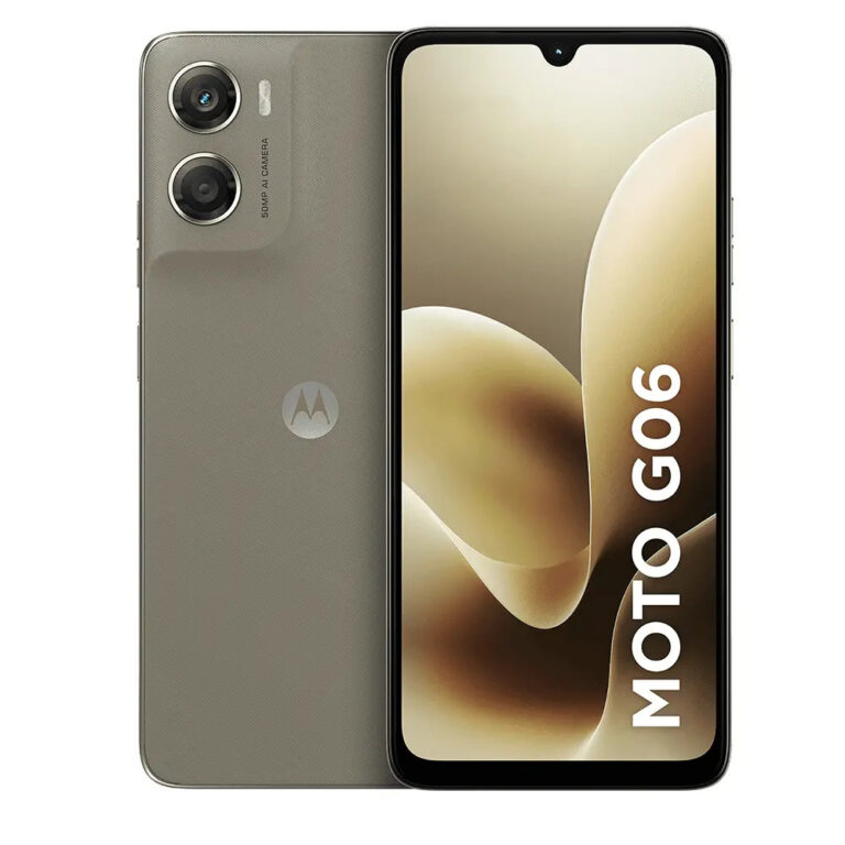 Smartphone Motorola Moto G06 – 256gb 12gb (4gb Ram + 8gb Ram Boost), e Camera 50mp Com Ai Bateria De 5200 Mah Tela 6.9 – Bege