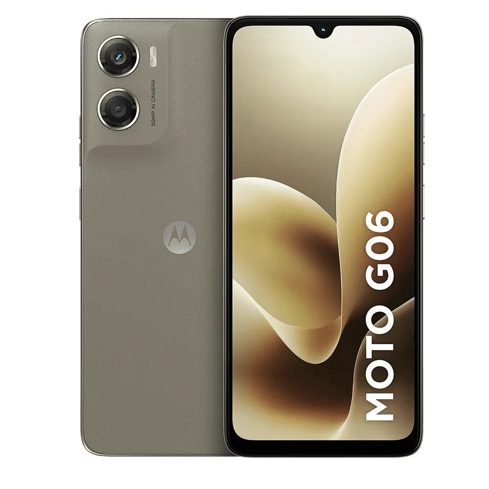 Smartphone Motorola Moto G06 – 256gb 12gb (4gb Ram + 8gb Ram Boost), e Camera 50mp Com Ai Bateria De 5200 Mah Tela 6.9 – Bege