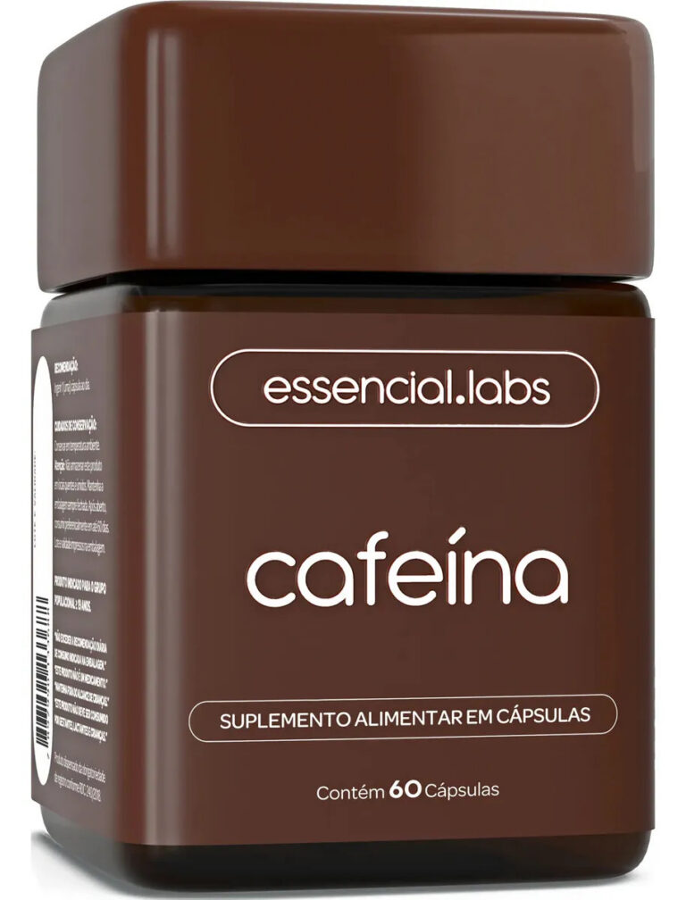 CAFEÍNA 100% PURA 200mg por Cápsula – 60 Cápsulas – Termogênico com Fórmula Concentrada para a Máxima Absorção