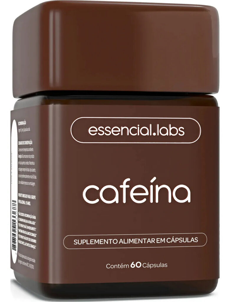 CAFEÍNA 100% PURA 200mg por Cápsula – 60 Cápsulas – Termogênico com Fórmula Concentrada para a Máxima Absorção