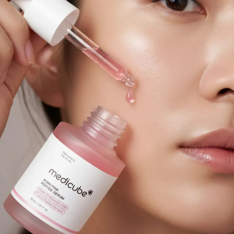 Medicube PDRN Pink Peptide Serum – Sérum Facial com 5 Peptídeos 30ml