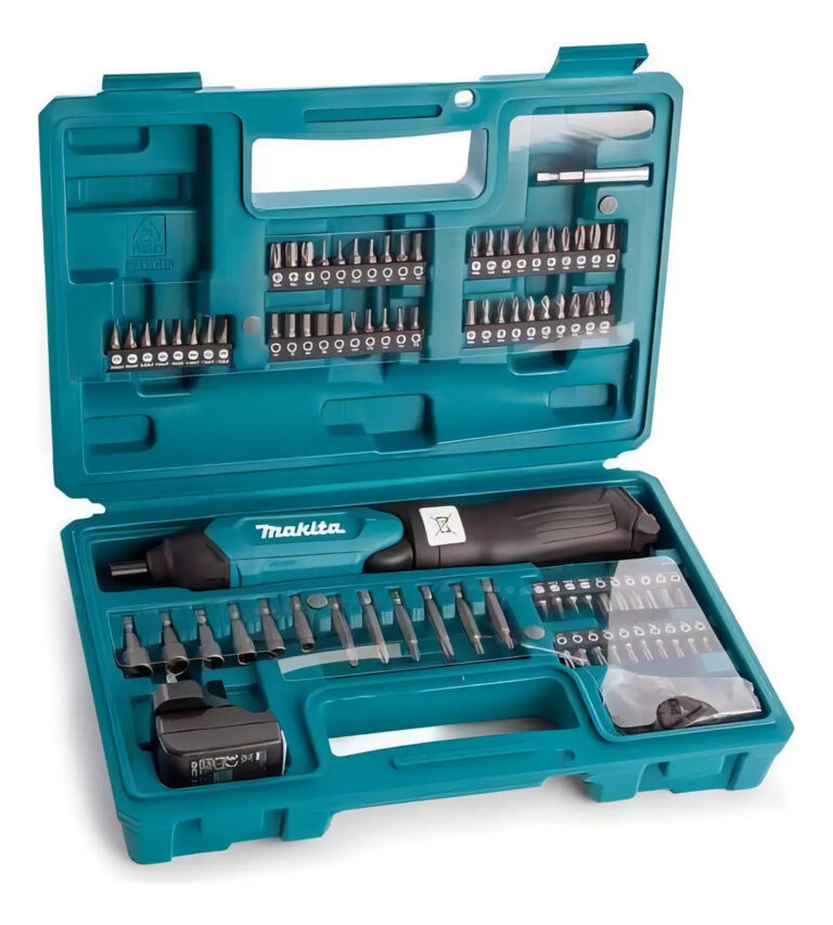 Parafusadeira à Bateria Makita + KIT com 81 Acessórios Df001dw – Cor Azul-turquesa Frequência 60Hz
