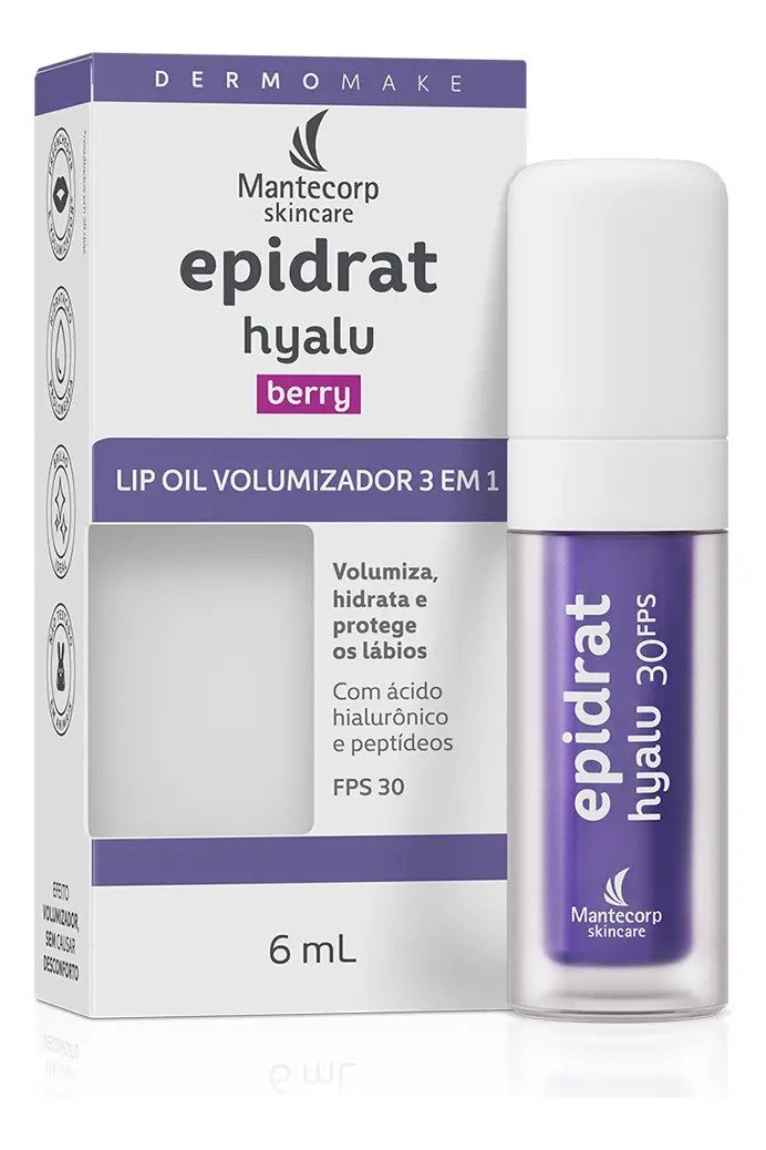 Lip Oil Volumizador Labial Epidrat Hyalu Beery – 16g