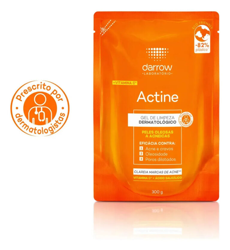 Gel de Limpeza Facial Darrow Actine Pele Oleosa e Acneica Refil 300g