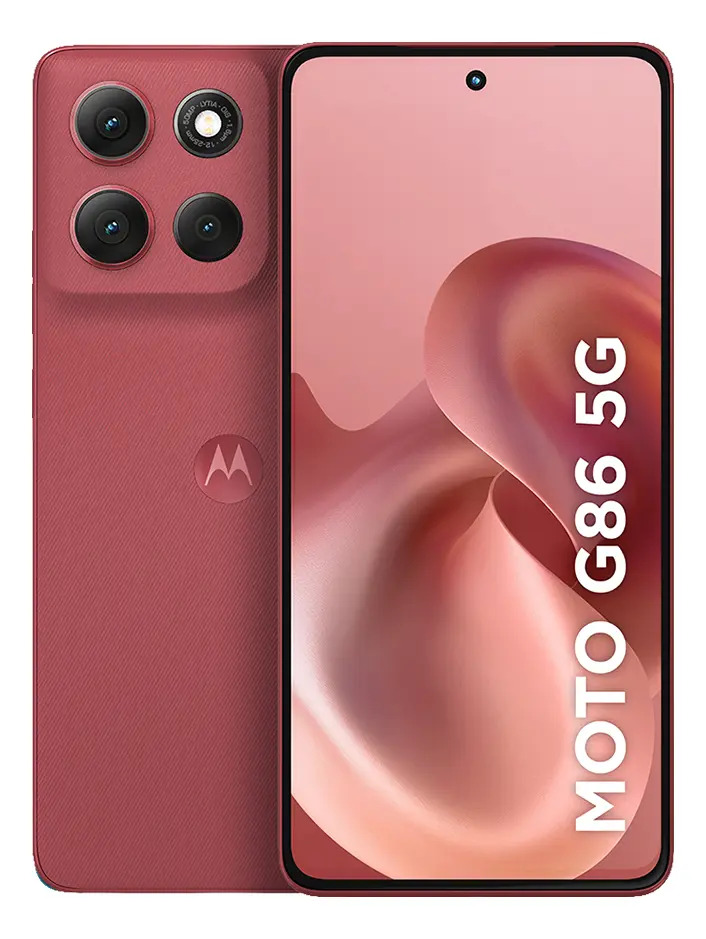 Smartphone Motorola Moto G86 5g – 256gb 24gb (8gb Ram+16gb Ram Boost), Tela 1.5k Poled, 50mp Sony Camera Ois Moto Ai, Videos Em 4k, Ip68 + Ip69 – Vermelho