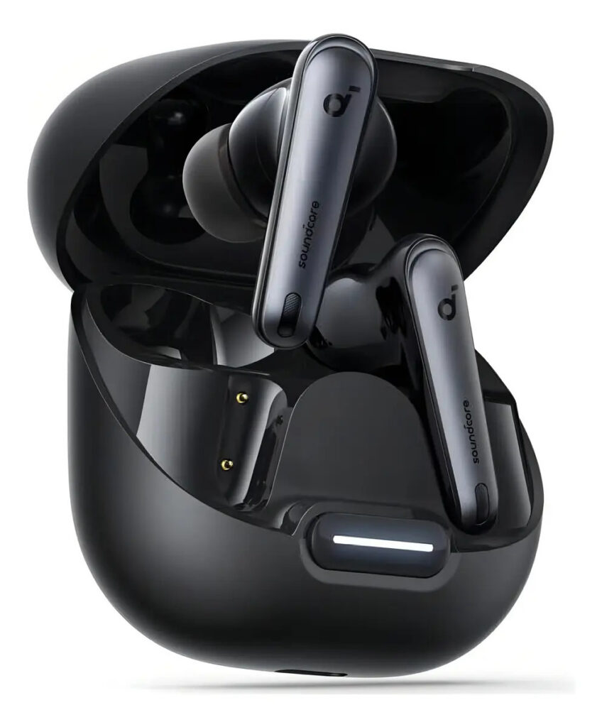 Fone De Ouvido Soundcore by Anker Liberty 4nc ANC Redução de Ruído de 98,5% Cancelamento Adaptativo Bluetooth 5.3 Multiponto Cor Preto para Ouvidos e Ambiente Áudio Hi-Res 50H Bateria Carga Sem Fio