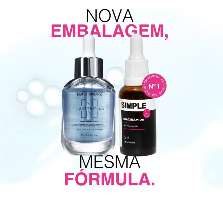 Ultra Sérum Niacinamida Facial 30ml Simple Organic – Todo Tipo De Pele – Dia/noite