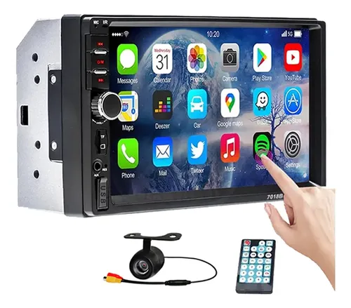 Multimídia 7pol 2din Mp5 Touch Screen Mirrorlink + Camera Ré