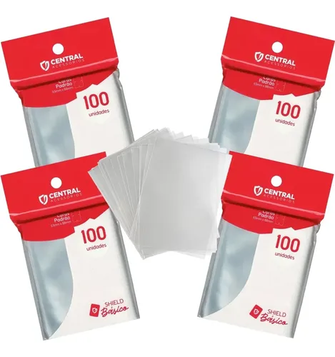 Central Shield Básico 400 Sleeves Padrão Pokemon Magic