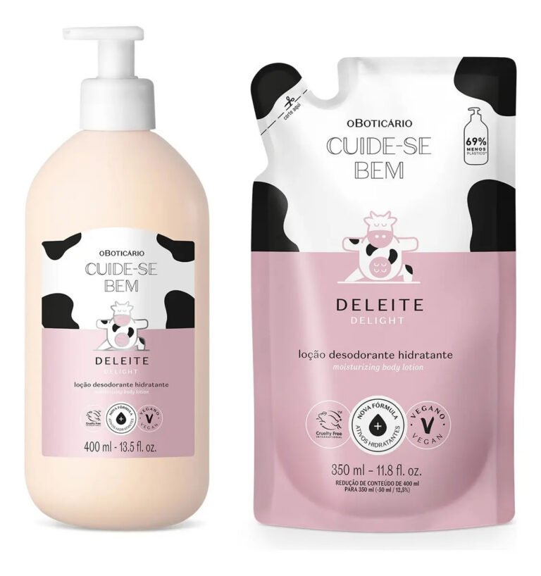 Kit Cuide-se Bem Deleite: Loção Corporal 400ml + Refil 350ml