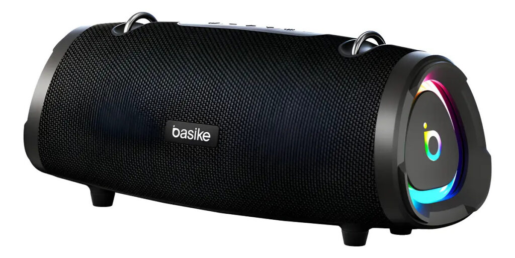 Caixa de Som Portátil Basike Ba-RAD133 de 160W, com Bluetooth e Bass Boost