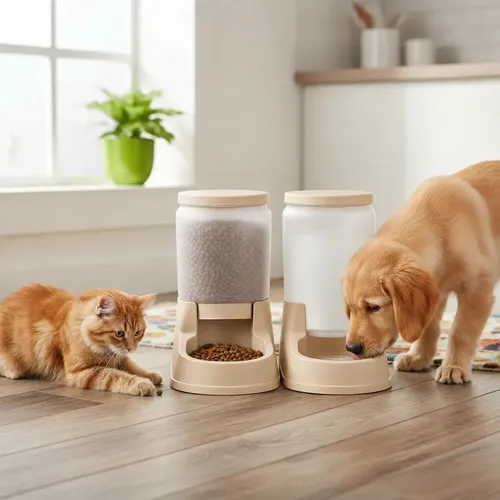 Kit Comedouro 3kg Bebedouro 3l Cães Gatos Automático