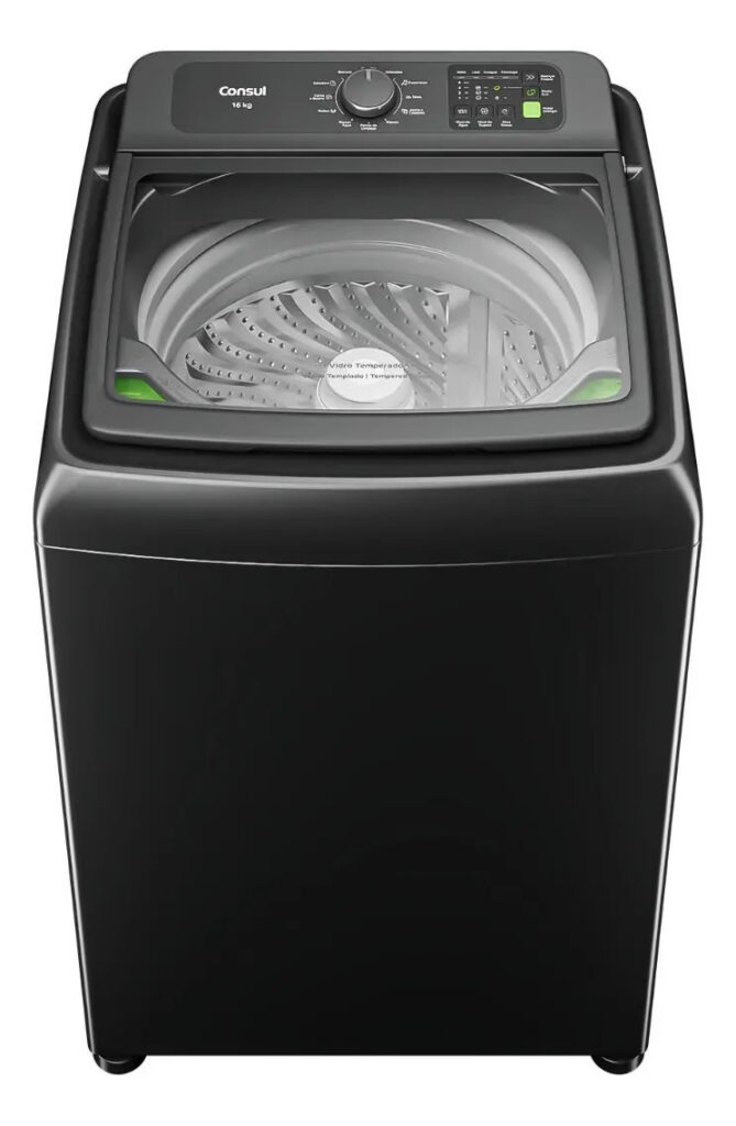 Máquina de Lavar Consul 16Kg Titanium com Modo Eco – CWN16A9