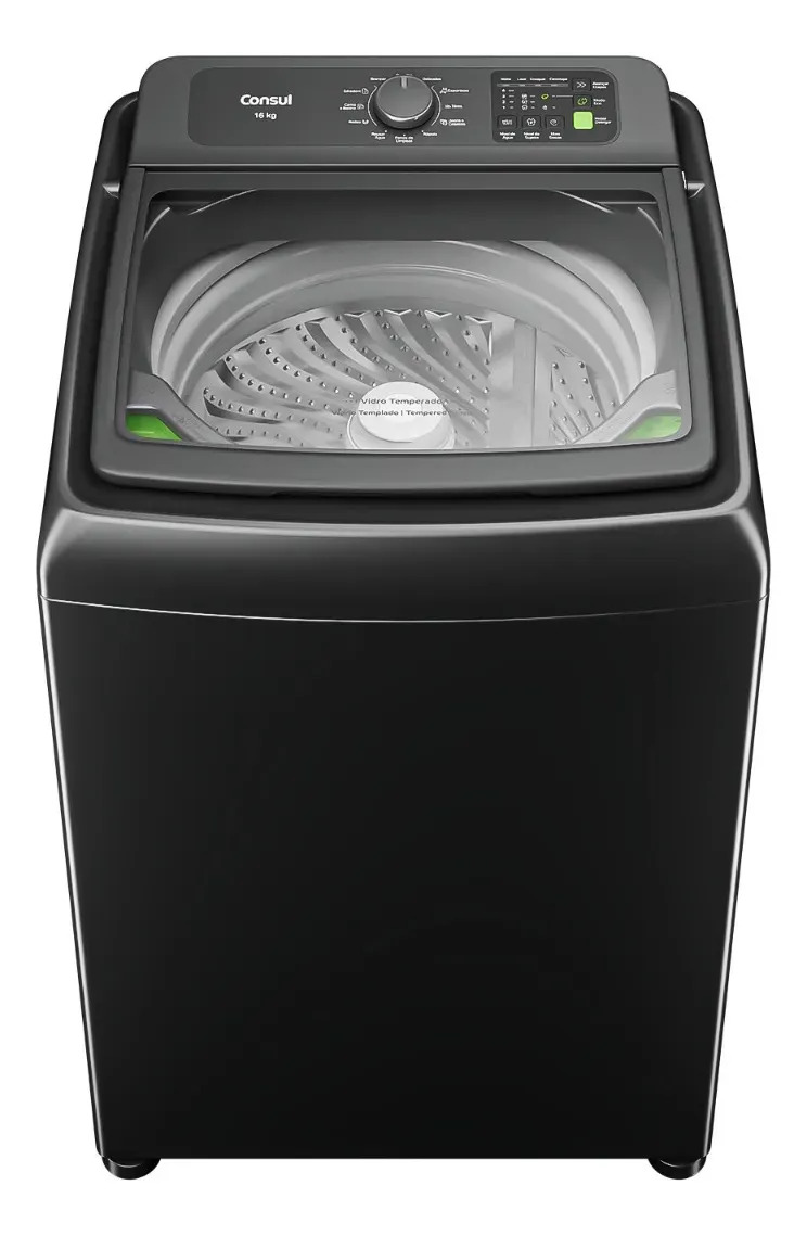 Máquina de Lavar Consul 16Kg Titanium com Modo Eco – CWN16A9